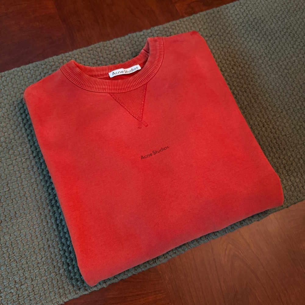 Acne Studios Oversized Red Sweatshirt